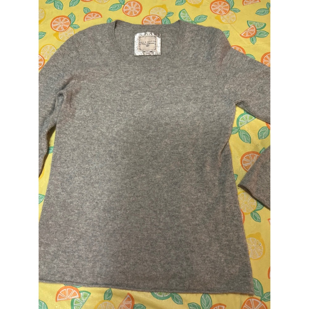 Cashmere‎ Womens Old Navy Crewneck Cashmere Sweater XL Grey